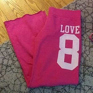 Pink Victoria's secret lounge pants
